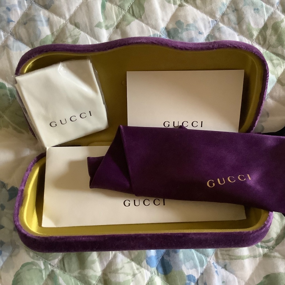 Gucci Women's Oversized Square Sunglasses, 58mm Blue Radiant - Picture 13 of 15